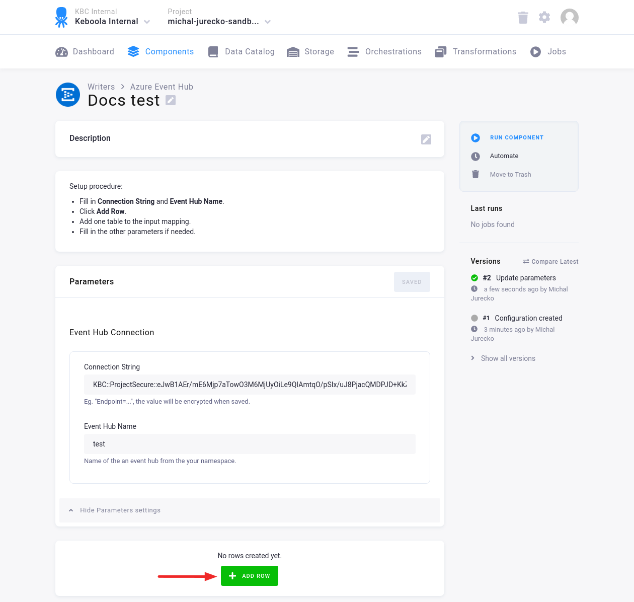 Screenshot - Add Row