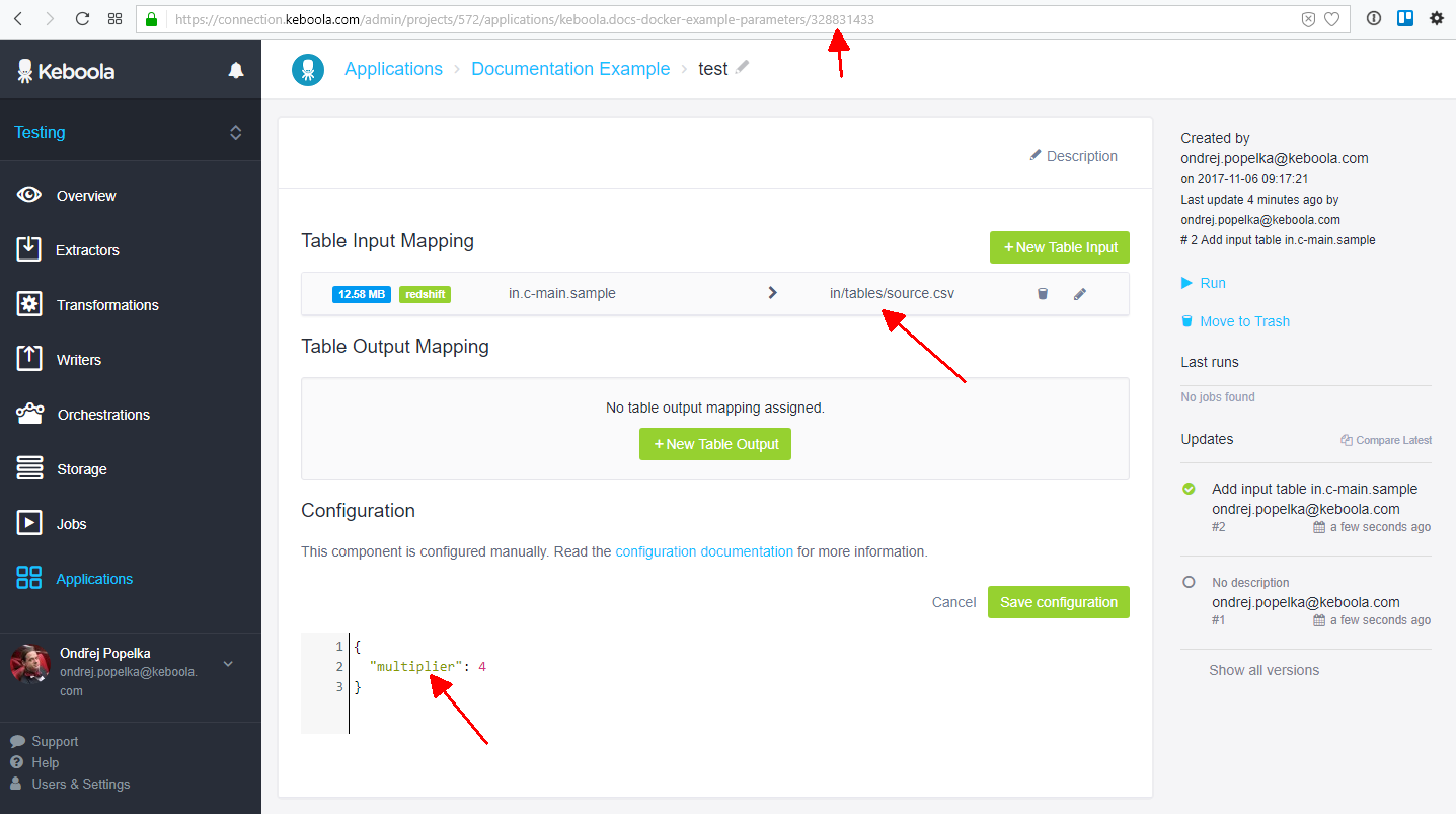 Configuration screenshot