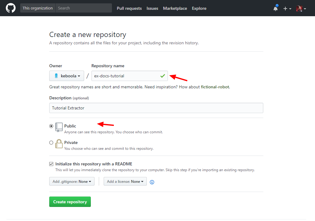 Screenshot -- Github Repository
