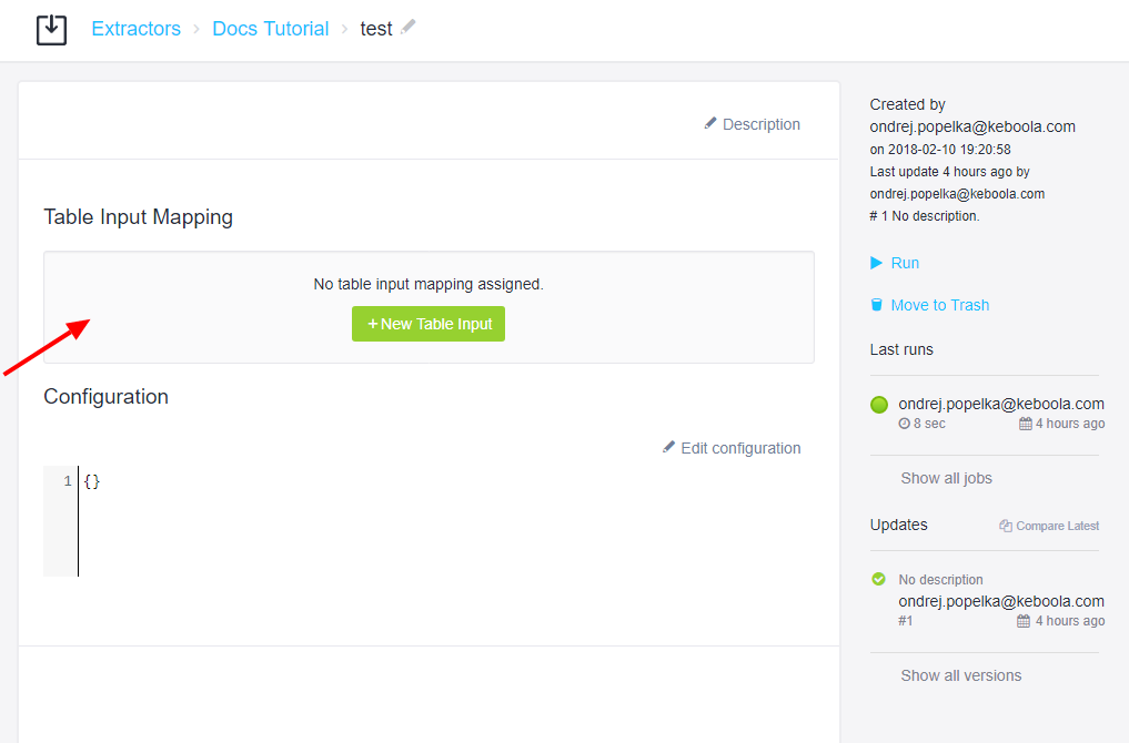 Screenshot -- Component Configuration
