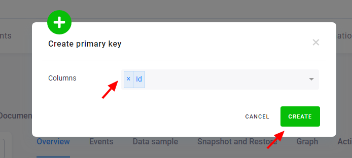 Screenshot - Select columns