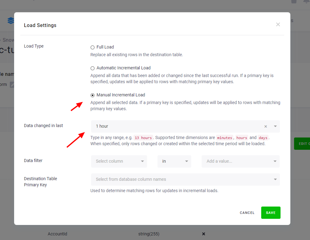 Screenshot - Incremental Processing